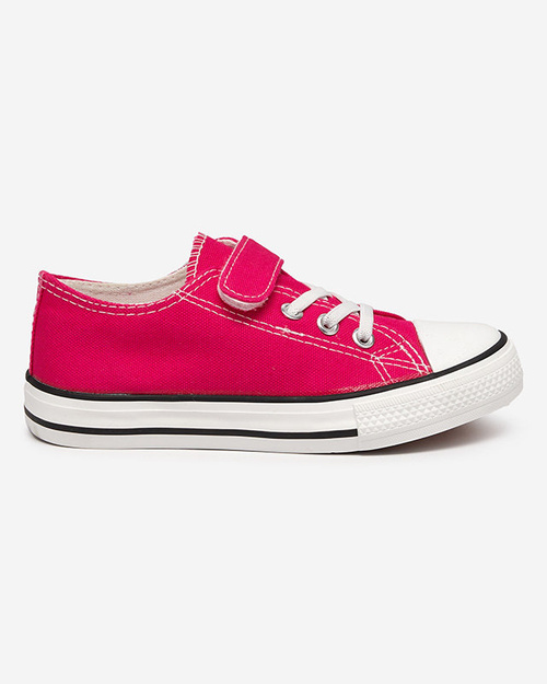 Fuchsia Mädchen-Sneaker mit Klettverschluss Finso - Footwear