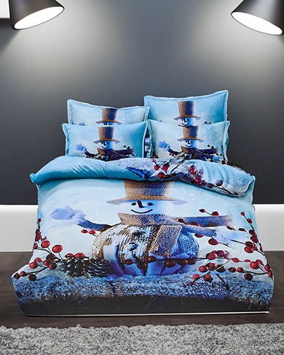 Royalfashion Weihnachtsbettwäsche 160x200 Set aus 3 Teilen