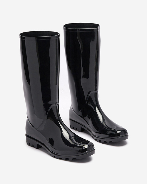 Чорні жіночі веллінгтони до коліна Viopo- Footwear