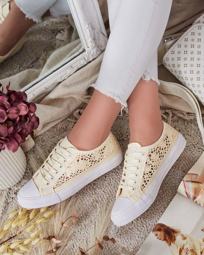 Royalfashion Women's Openwork Sneakers Niz