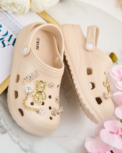 Royalfashion Damen-Gummi-Flip-Flops mit Fescas-Ornamenten