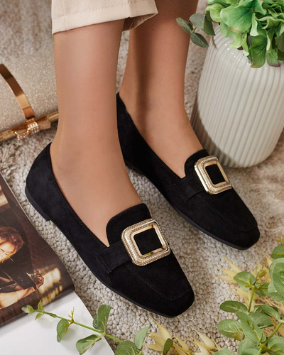 Royalfashion Damen Mokassins mit Schnalle Serbento