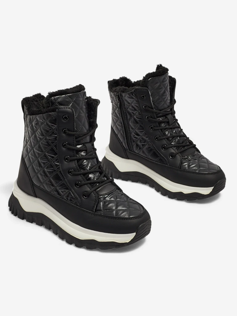 Gesteppte Damenstiefel im Schneestiefel-Stil Rimea