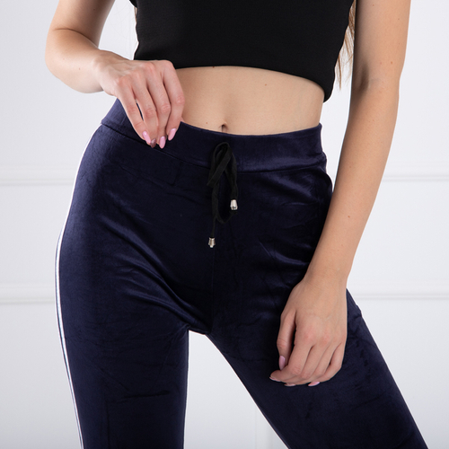 Темно-сині жіночі спортивні штани