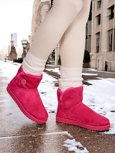 Royalfashion Kurze Damenstiefel a'la Schneestiefel Malla