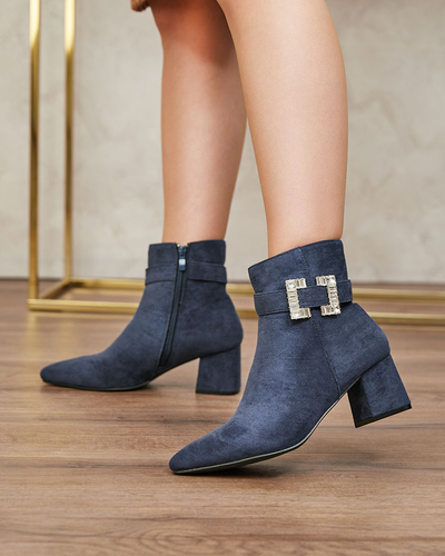 Royalfashion Marineblaue Damenstiefel Masemart