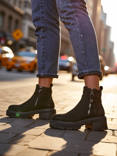 Royalfashion Damen Stiefeletten Fiefo