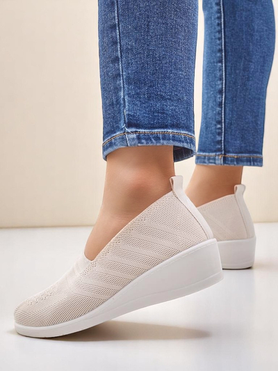 Royalfashion Damen-Loafer auf niedrigem Keil Epoles
