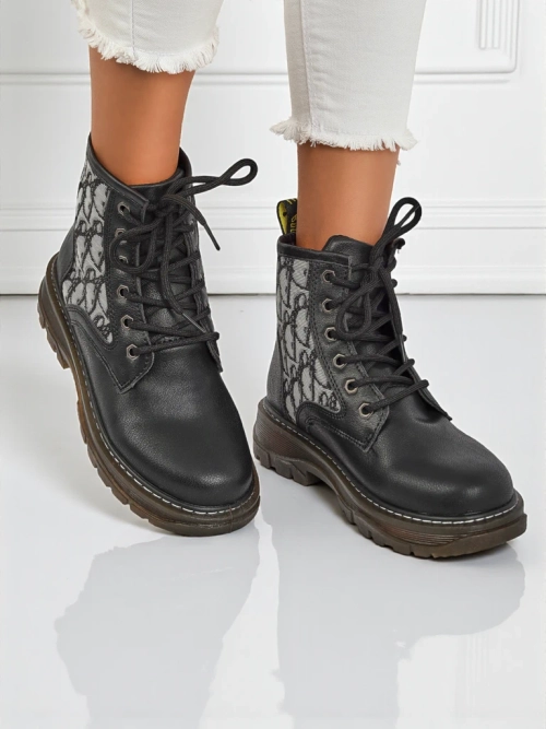 Royalfashion Жіночі черевики на щиколотці з принтом Efrioz