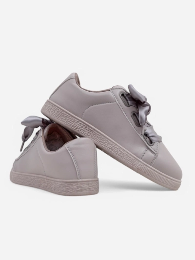 Royalfashion Damen Sneakers aus ökologischem Leder mit dekorativen Schnürsenkeln Etti