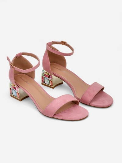 Royalfashion Damen Sandalen mit dekorativem Absatz Ballou