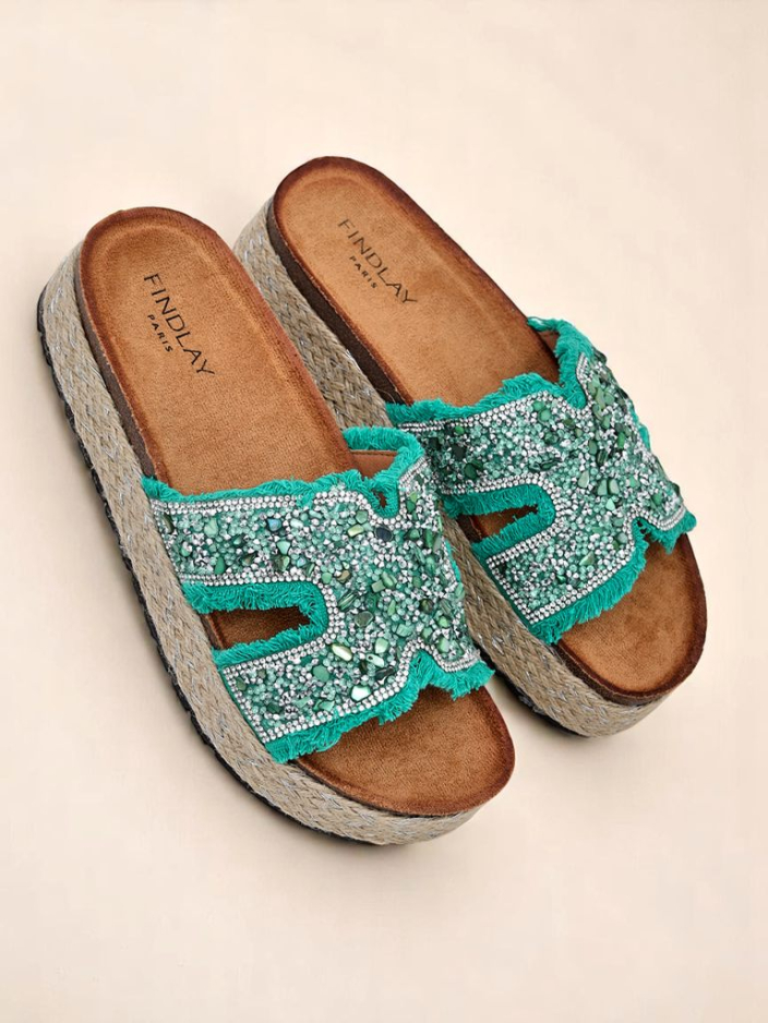 Royalfashion Damensandalen mit Candy Candy Dekorationen