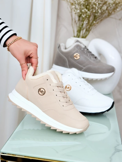 Royalfashion Beige isolierte Sportschuhe für Frauen Lahho