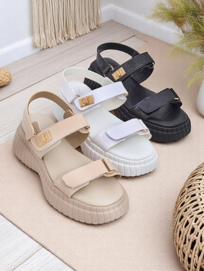 Royalfashion Damen-Sandalen mit dicker Sohle Aganda