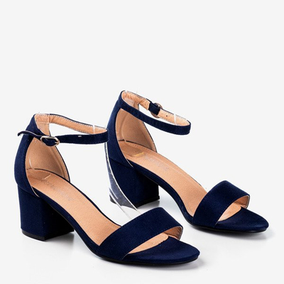 Сині босоніжки на підборах Birma