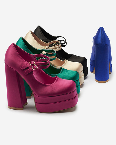 Grüne Damen hohe Stiletto-Pumps Elika - Footwear