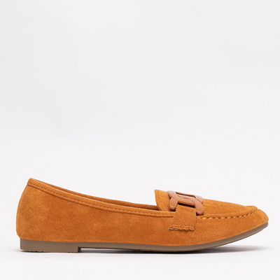 Loafer aus Öko-Wildleder für Damen in der Farbe Reiaka Camel - Schuhe