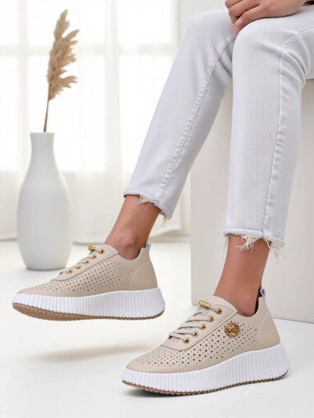 Royalfashion Damen sportliche Schnürsneaker Jovenes