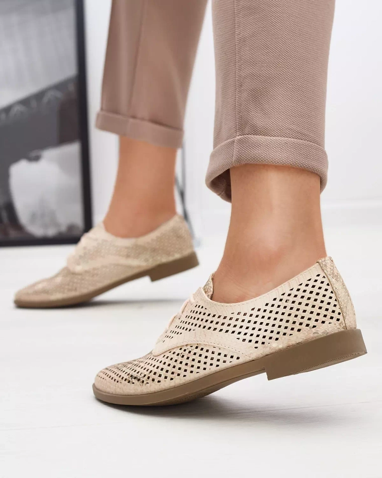 Rosa Damenschuhe mit Lochmuster Kotniso - Footwear