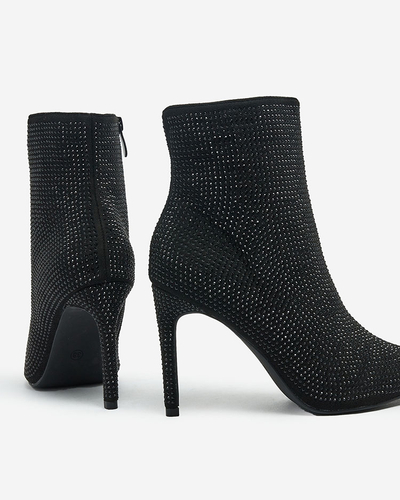 Royalfashion Women's Lekirisa Zirconia Stiletto Boots