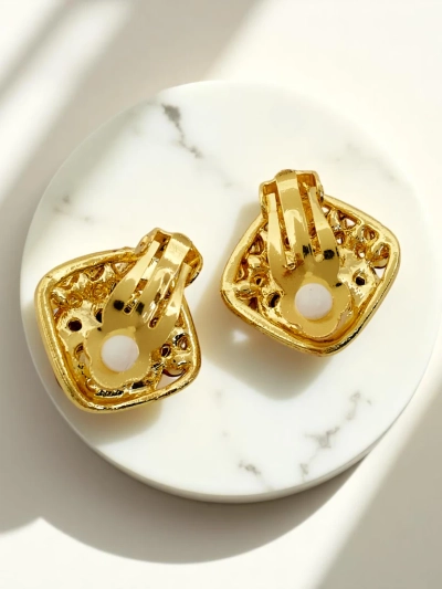 Royalfashion Damen-Ohrringe mit Kristallen und Zirkonia, Clips