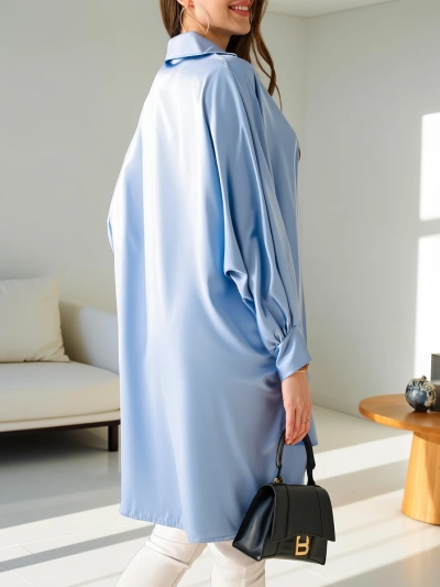 Royalfashion Langes Oversized-Shirt für Damen