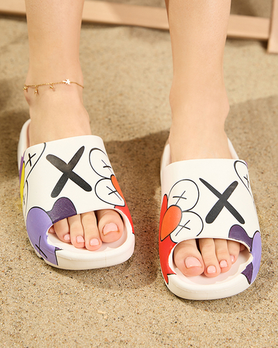 Жіночі білі тапочки Elmino - Взуття