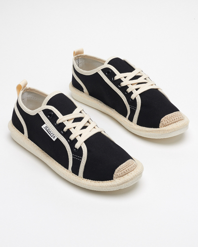 Schwarze Mokida-Webschuhe für Damen - Schuhe