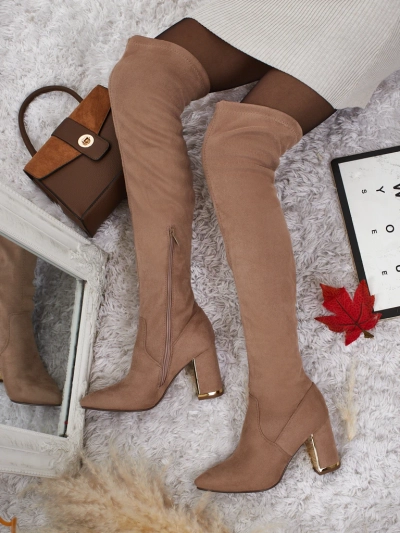 Damenstiefeletten Stella Braun Leder Elegant für den Herbst