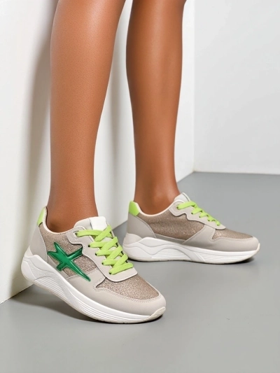 Royalfashion Damen-Sneaker mit Glitzer Avenues