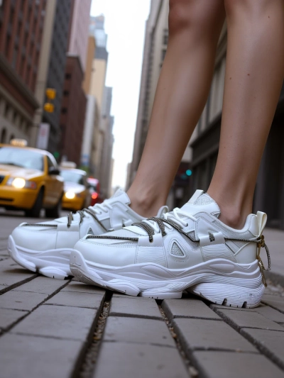 Royalfashion Damen Sneaker auf dicker Sohle Reterri