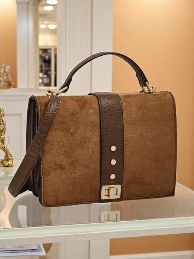 Kleine Damenhandtasche aus Öko-Leder Karelia