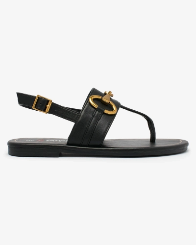 Royalfashion Damen Flip-Flop-Sandalen in schwarz Imonel