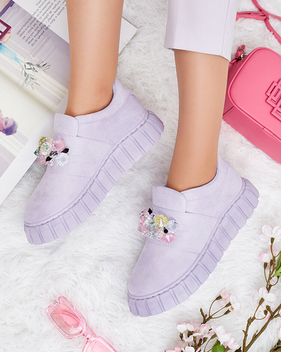 Royalfashion Sportliche Halbschuhe mit farbigen Steinen Resinello