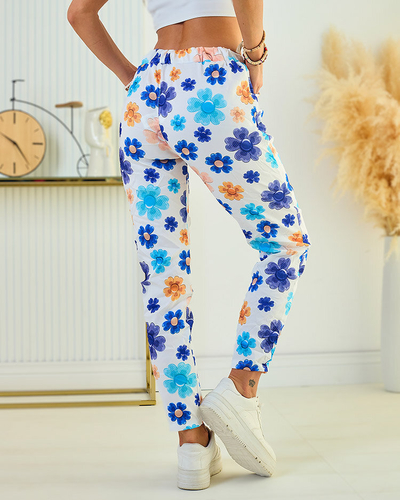Royalfashion Damenhose aus geblümtem Stoff