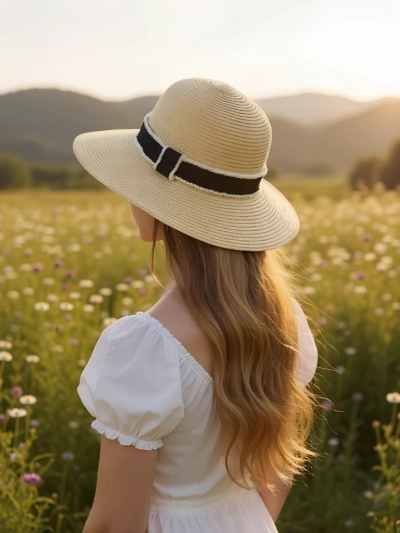 Royalfashion Damen Strohhut Sunny Meadow
