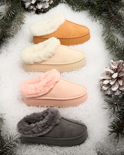 Royalfashion Damen Kurzstiefel a'la Schneestiefel Kapfiee
