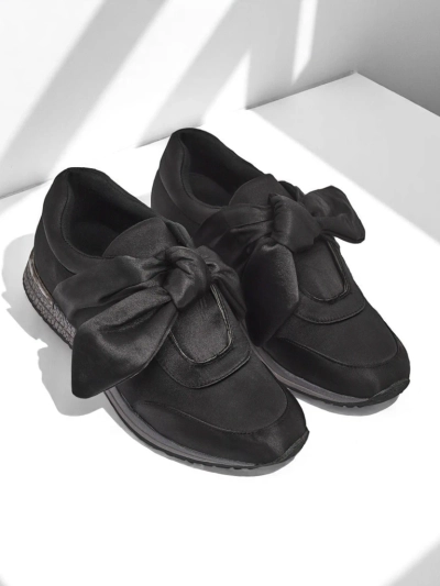 Royalfashion Damen Sneakers mit Schleife Socca