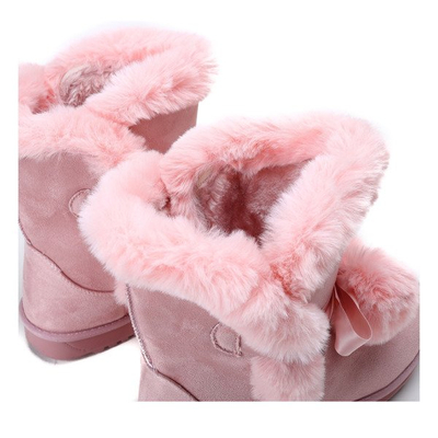 Pink Bobo Schneeschuhe mit Pompons - Schuhe
