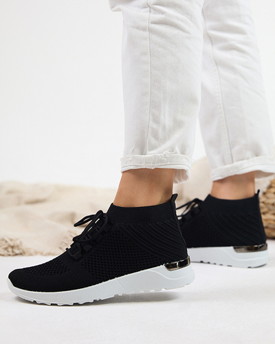 Bamggy Sportschuhe aus schwarzem Stoff für Damen - Schuhe
