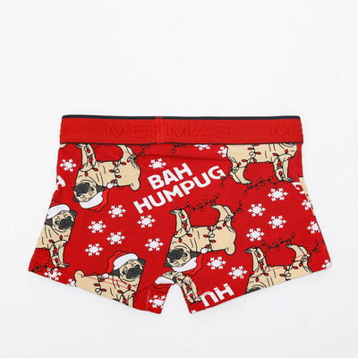 Rote 'Weihnachtsboxershorts für Jungen - Unterwäsche