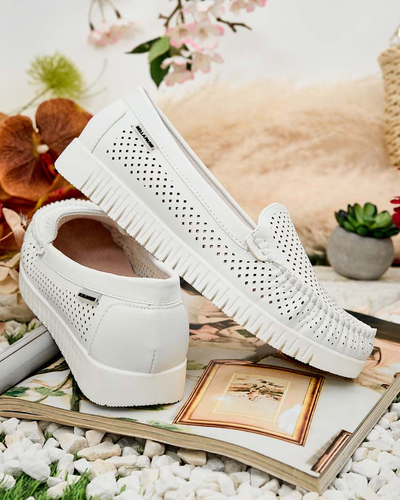 Royalfashion Damen Ledermokassins Nafis