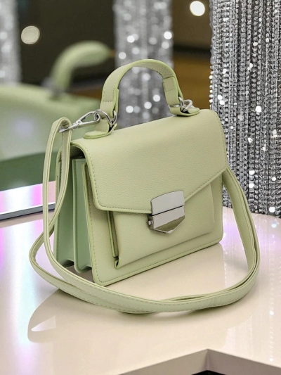 Royalfashion Damen Umschlag-Handtasche mit Henkel Amalthea Avorio