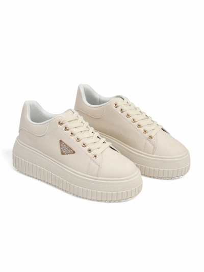 Royalfashion Damen Plattform Sportsneaker mit Alcape-Druck
