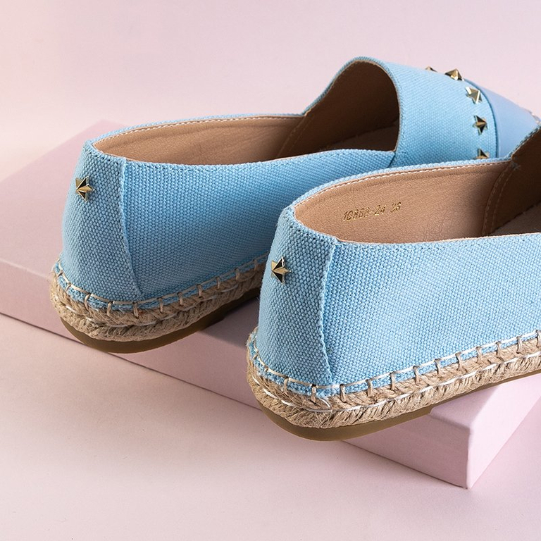 OUTLET Blaue Damen-Espadrilles mit Fraus-Sternen - Schuhe