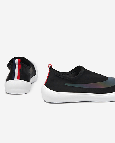 OUTLET Schwarze Slip-on-Sneakers für Damen Lerick - Schuhe