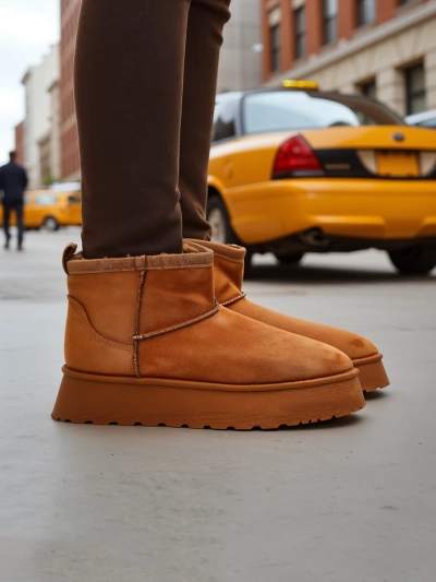 Royalfashion Kurzschuhe, die Frauen-Schneestiefeln ähneln Fortesse