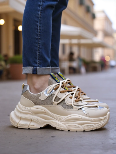 Royalfashion Damen Sneakers auf dicker Sohle Teresii