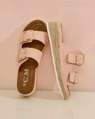 Royalfashion Damen Flip-Flops mit Schnallen Ossfo