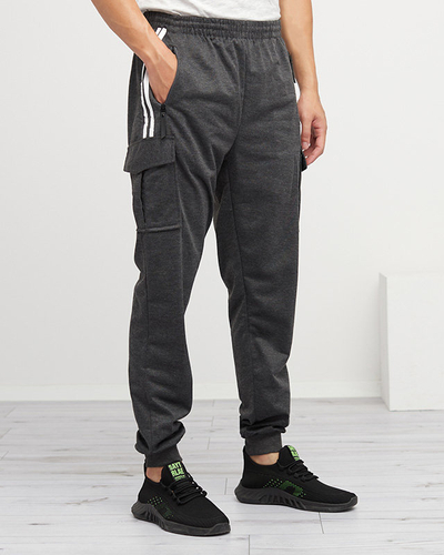 Dunkelgraue Jogginghose für Herren - Kleidung